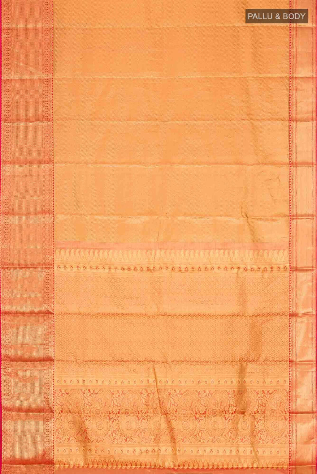 Red Kanchipuram Tissue Silk Saree