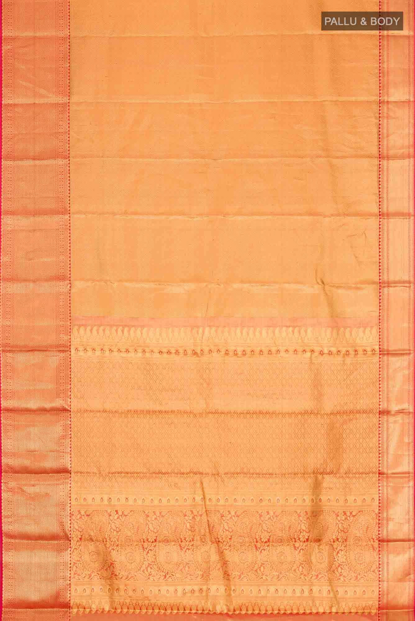 Red Kanchipuram Tissue Silk Saree
