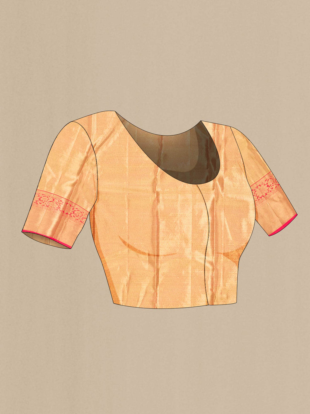 Multi Kanchipuram Tissue Silk Saree