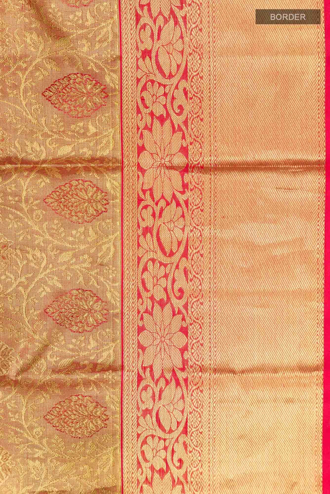 Multi Kanchipuram Tissue Silk Saree