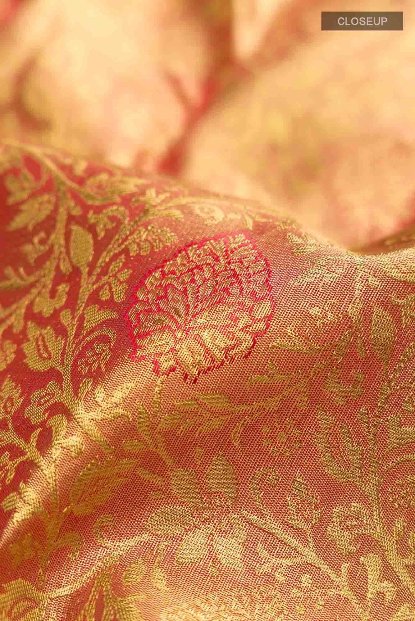 Multi Kanchipuram Tissue Silk Saree