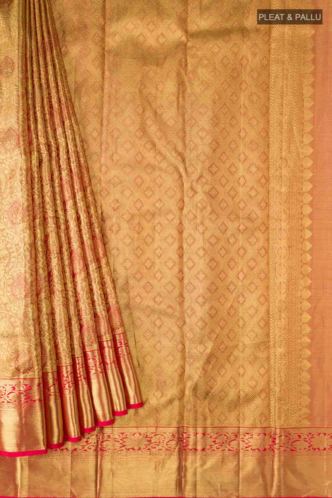 Multi Kanchipuram Tissue Silk Saree