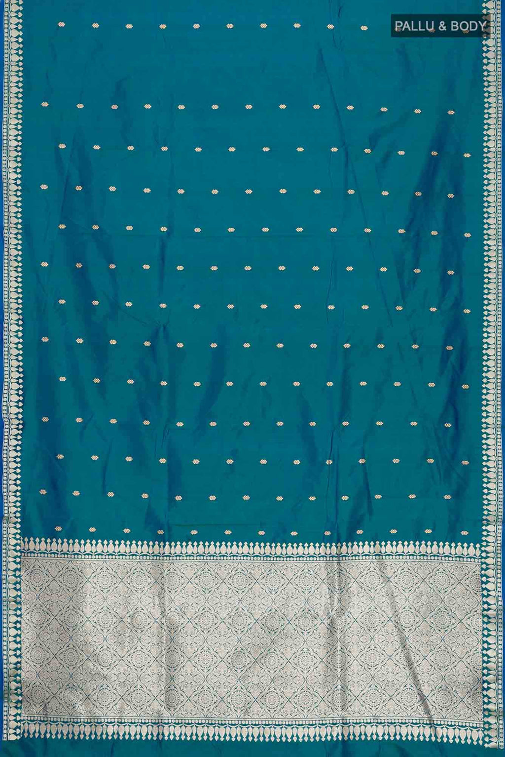 Blue Banarasi Katan Silk Saree