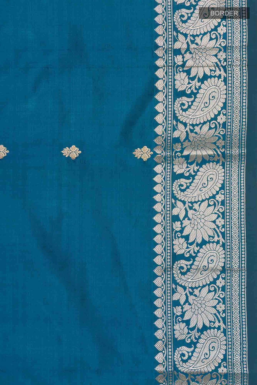 Blue Banarasi Katan Silk Saree