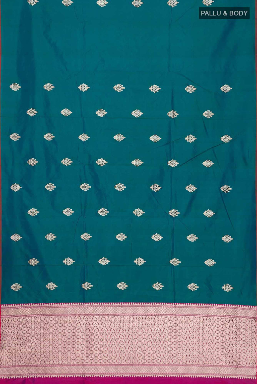Blue Banarasi Katan Silk Saree