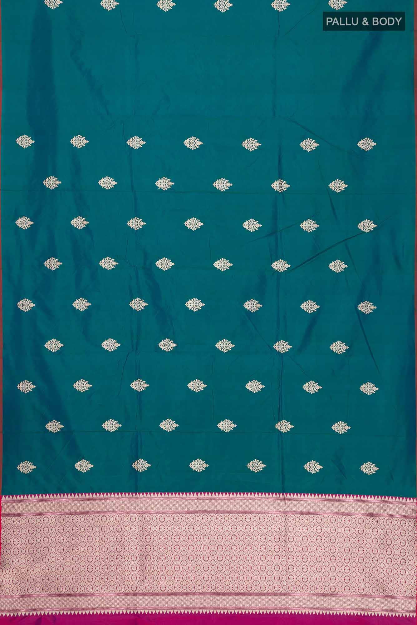 Blue Banarasi Katan Silk Saree