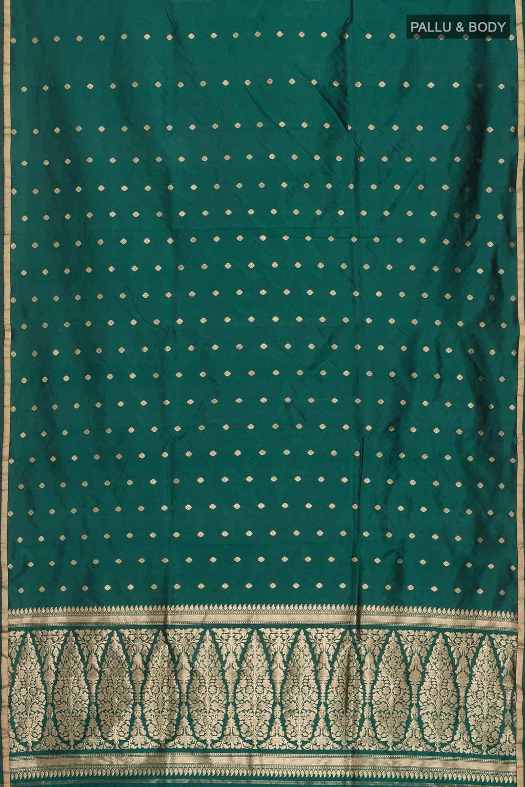 Green Banarasi Katan Silk Saree