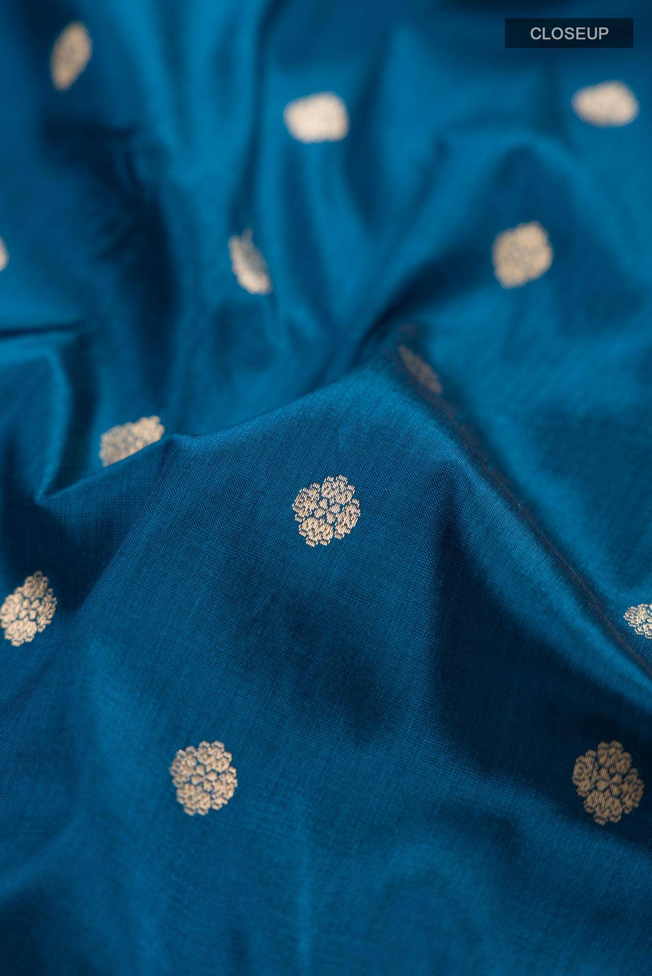 Blue Banarasi Katan Silk Saree