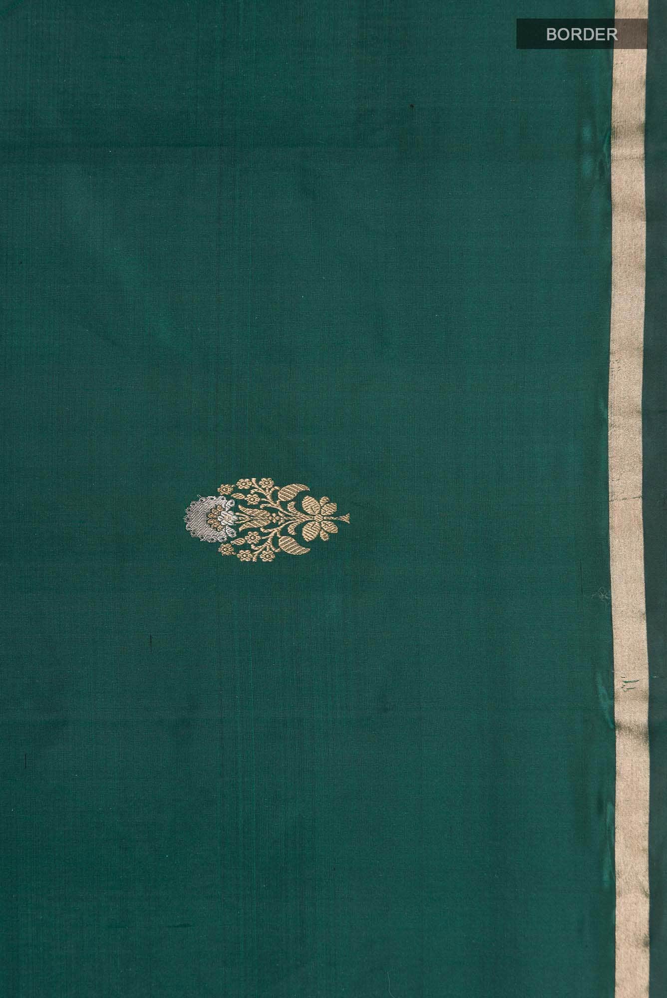 Green Banarasi Katan Silk Saree