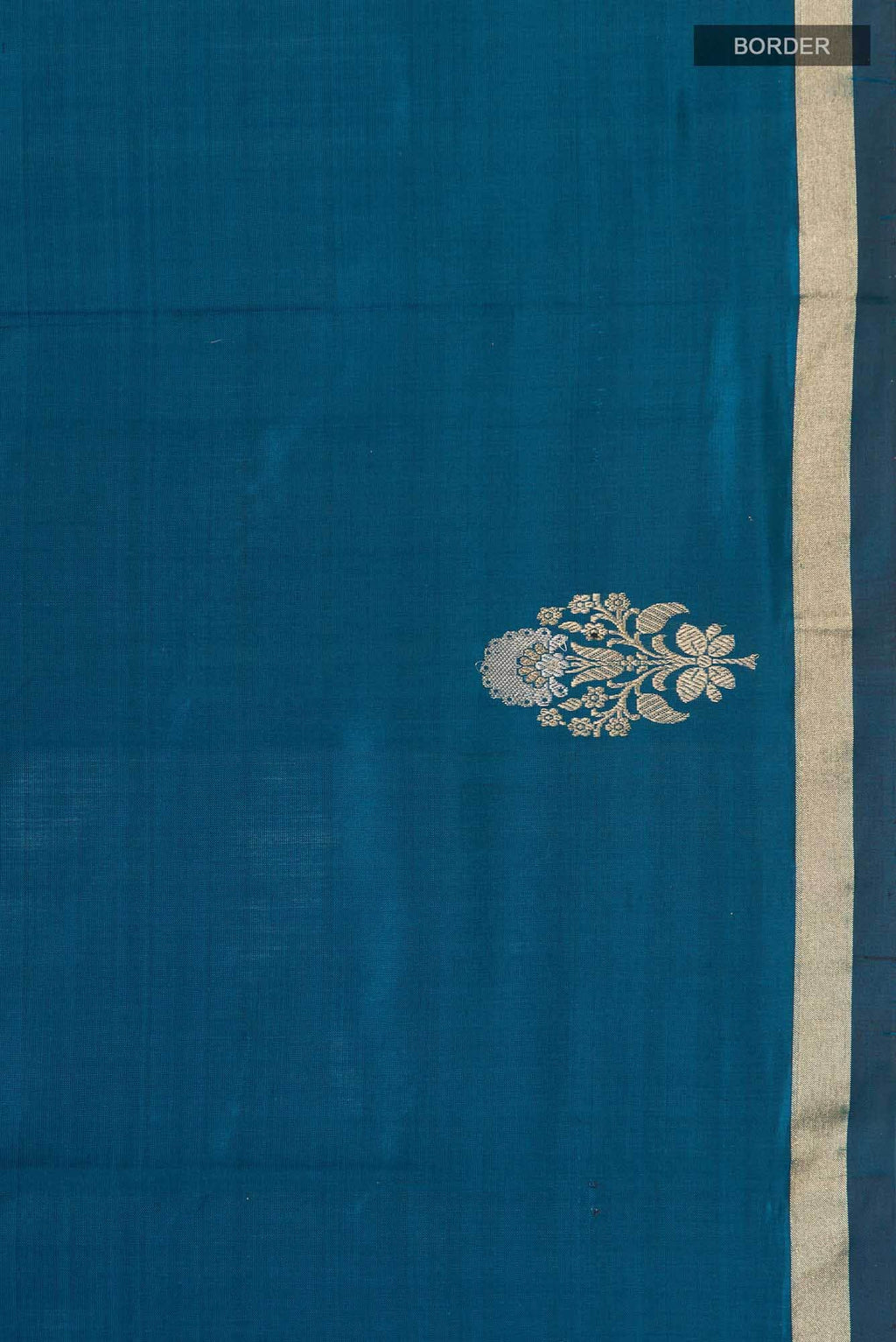 Blue Banarasi Katan Silk Saree
