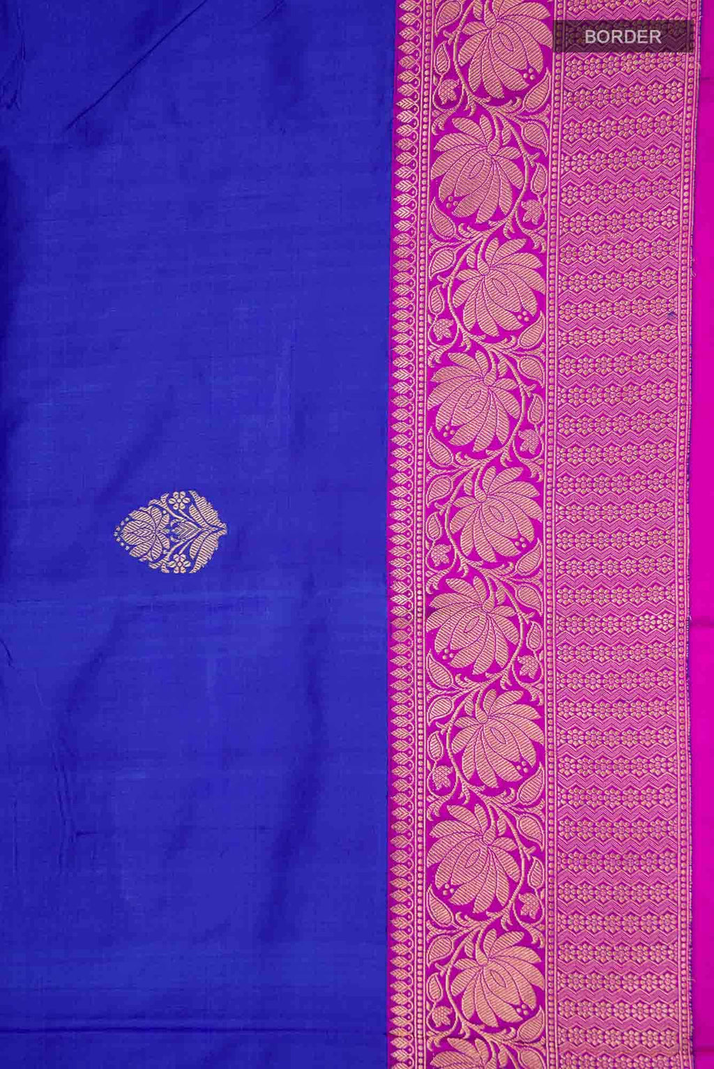 Blue Banarasi Katan Silk Saree