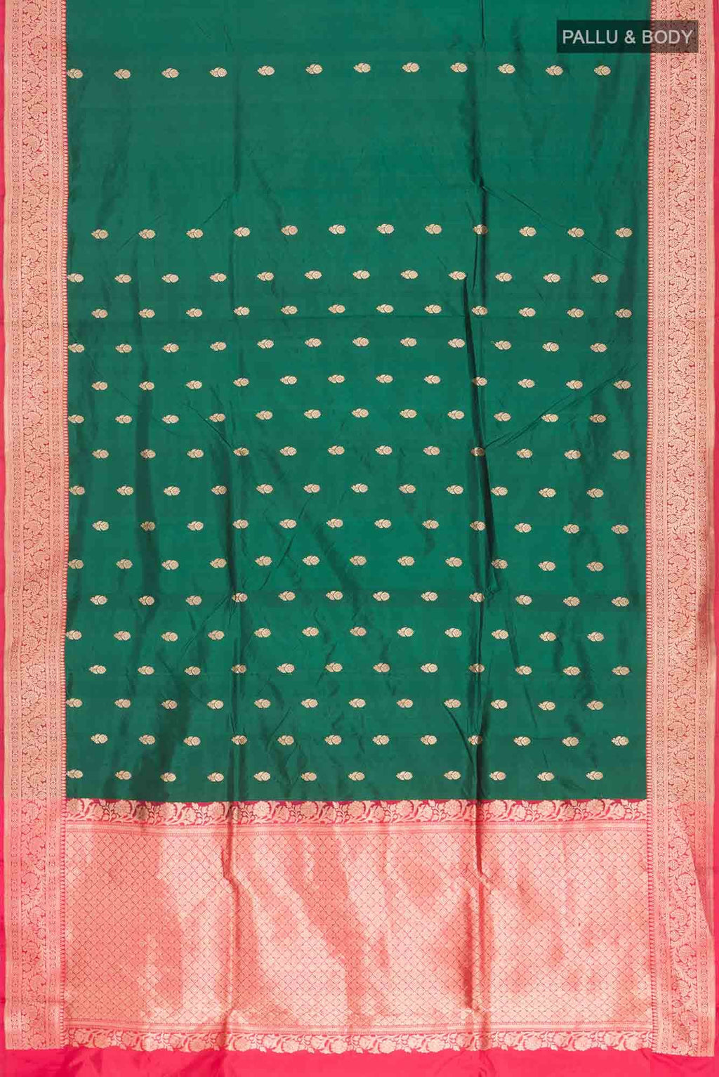 Green Banarasi Katan Silk Saree