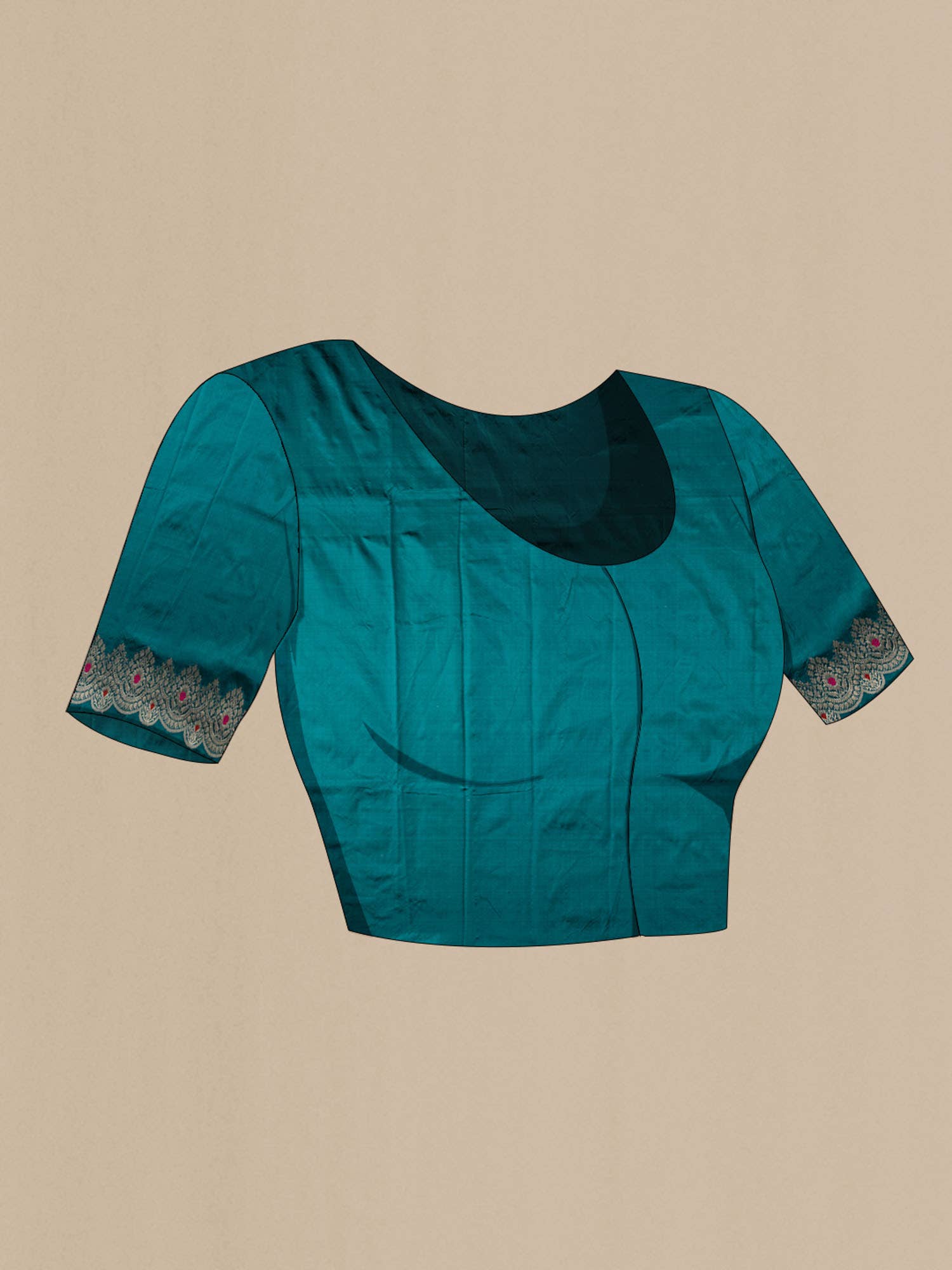 Blue Banarasi Katan Silk Saree