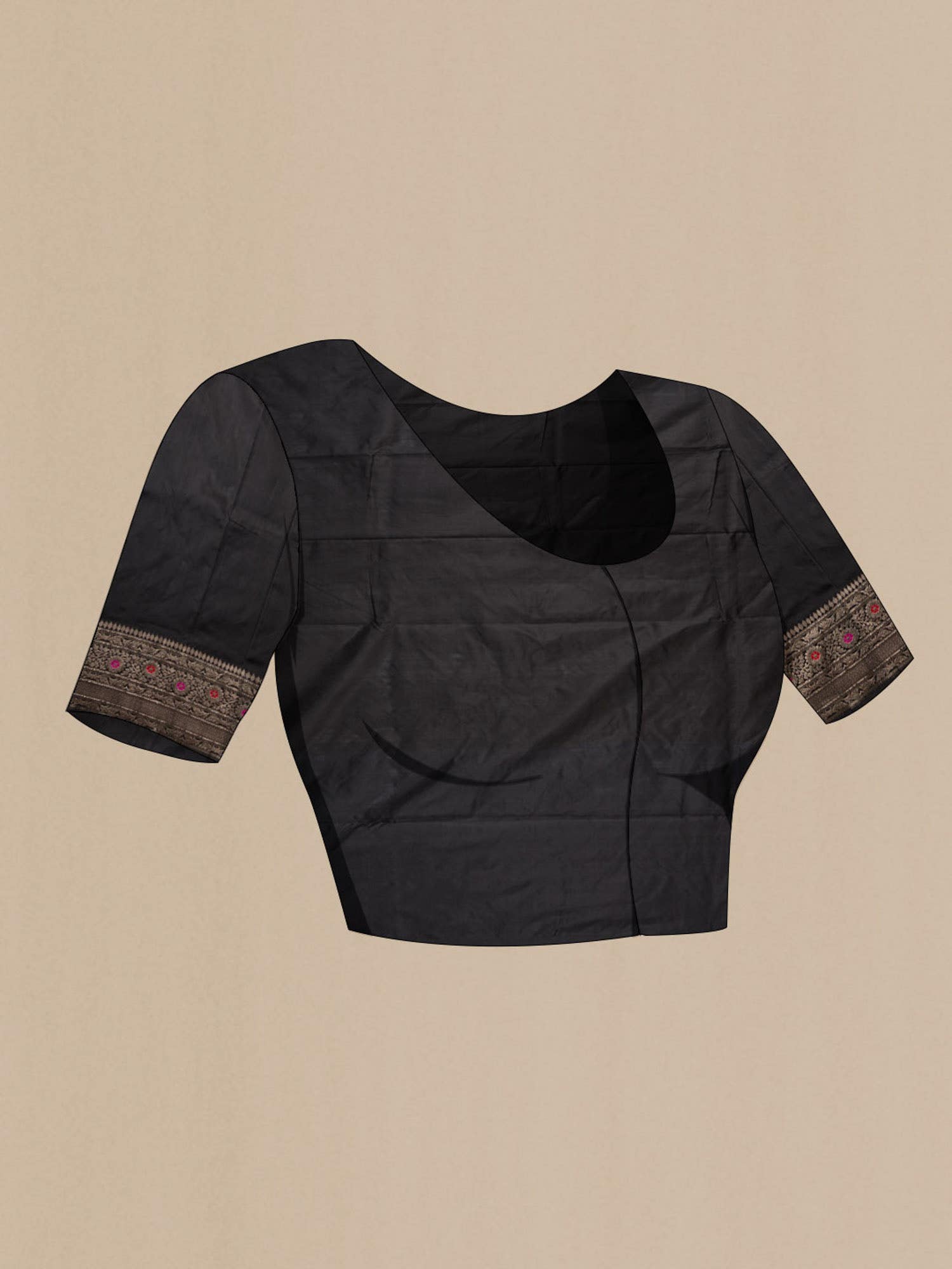 Black Banarasi Katan Silk Saree