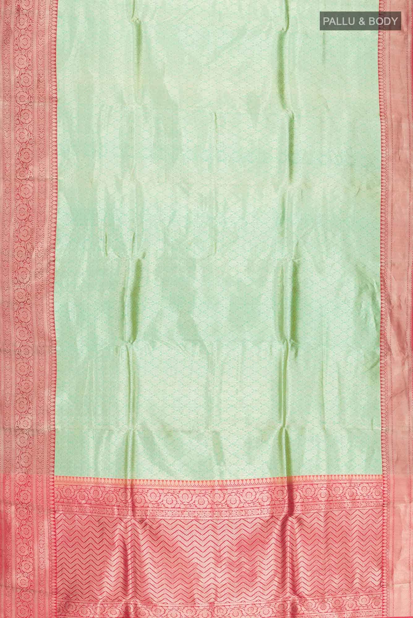 Green Banarasi Katan Silk Saree