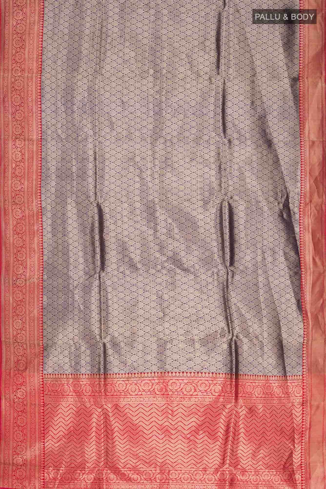 Blue Banarasi Katan Silk Saree
