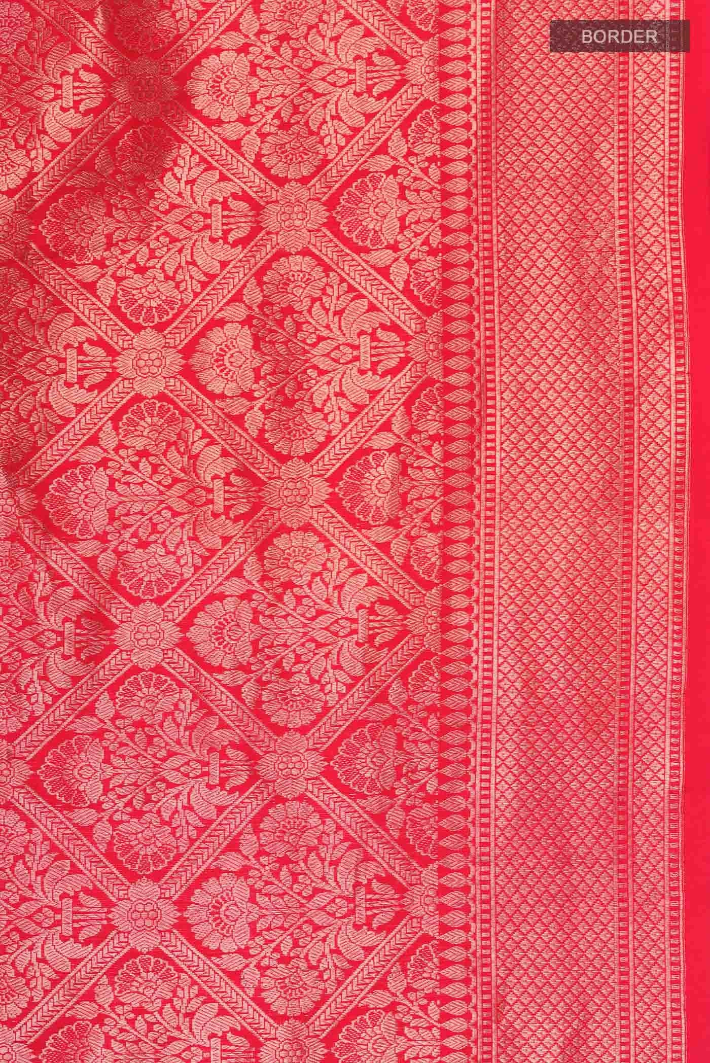 Red Banarasi Silk Saree