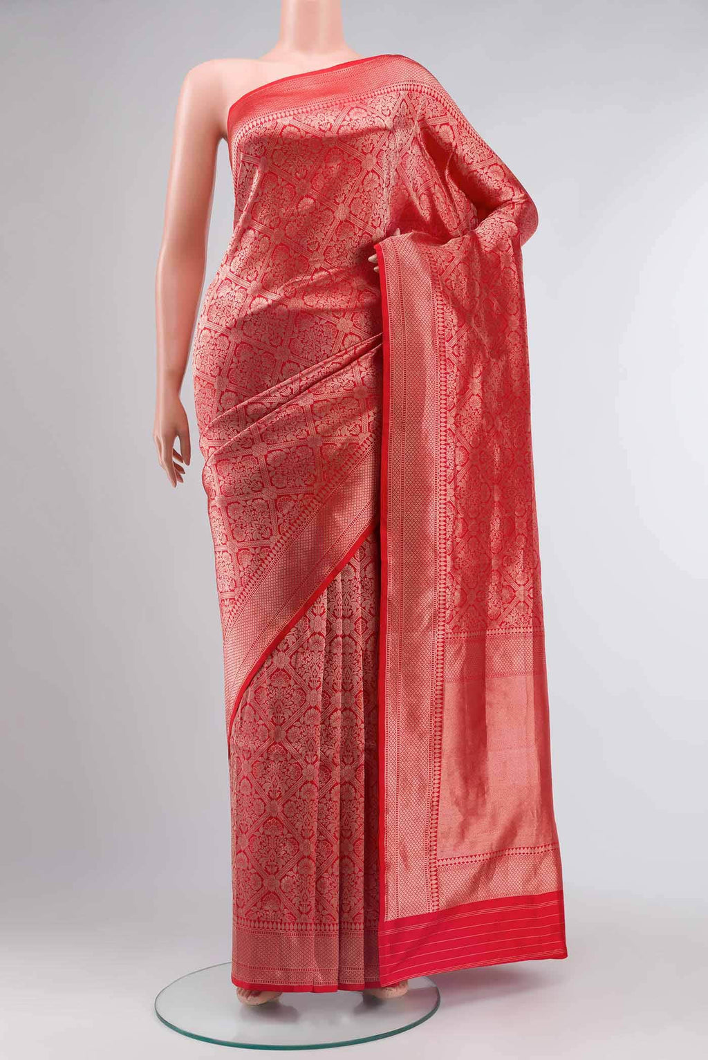 Red Banarasi Silk Saree