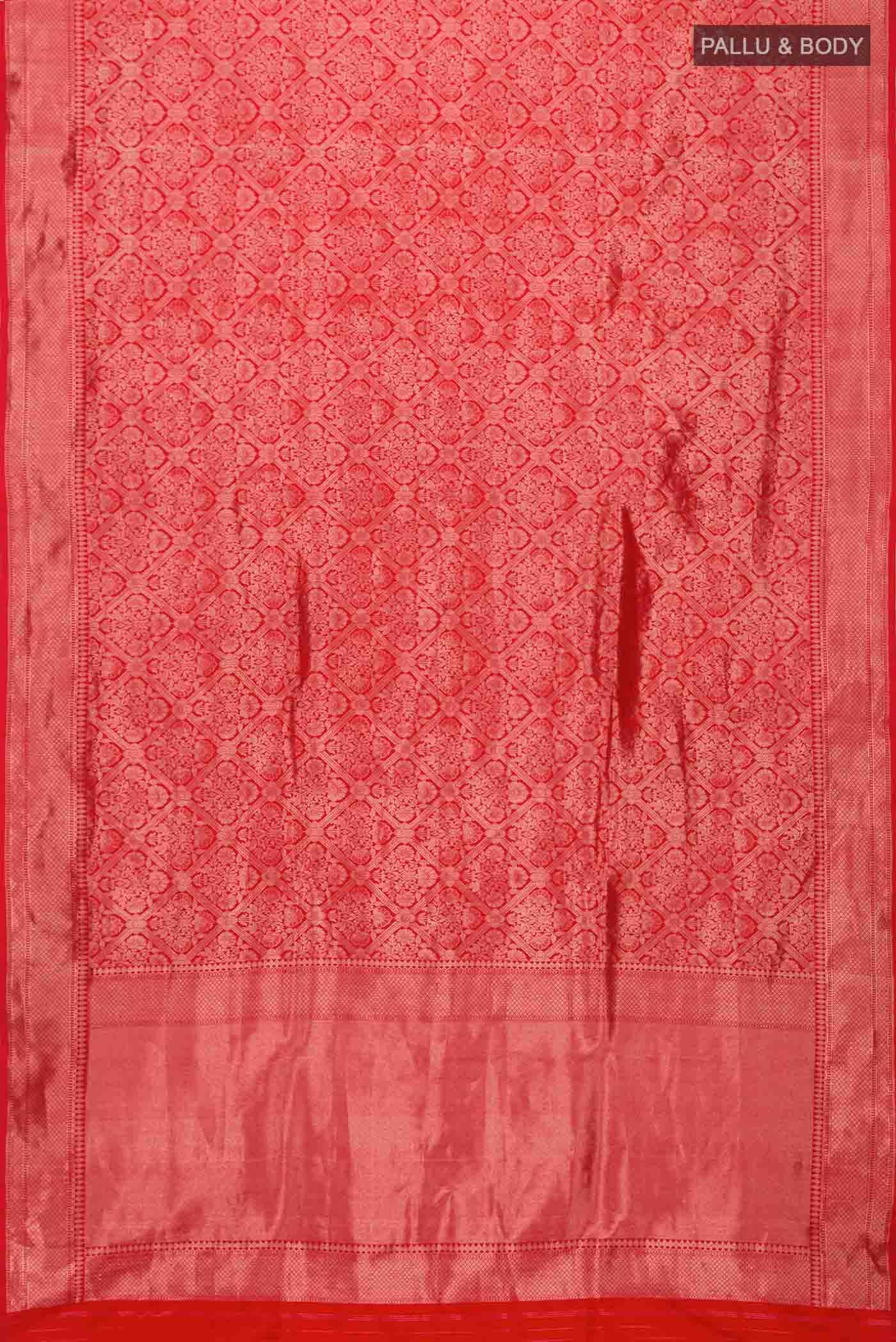 Red Banarasi Silk Saree