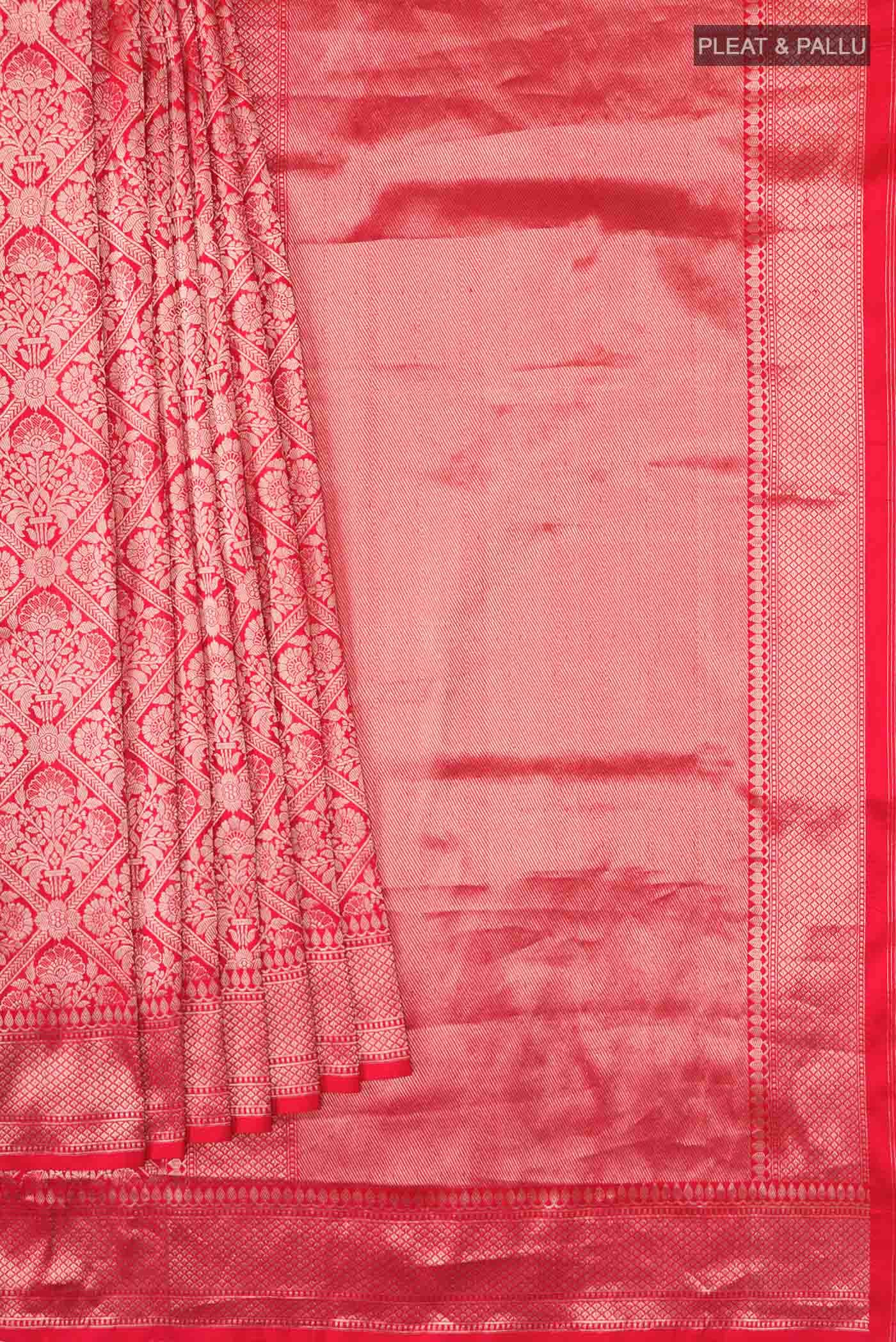 Red Banarasi Silk Saree