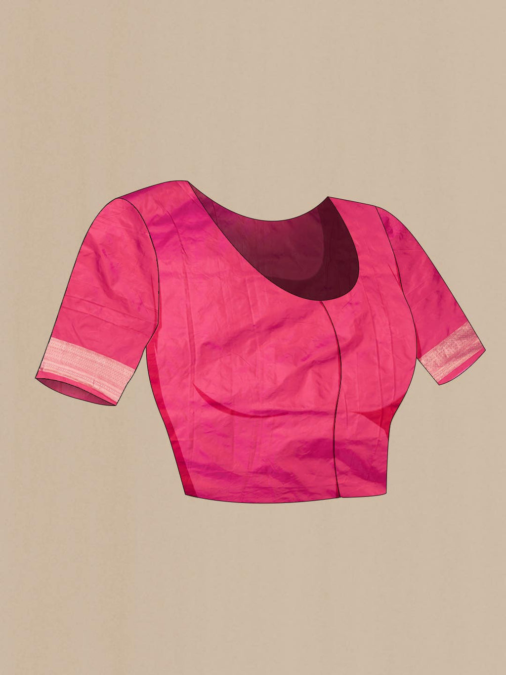Pink Banarasi Silk Saree