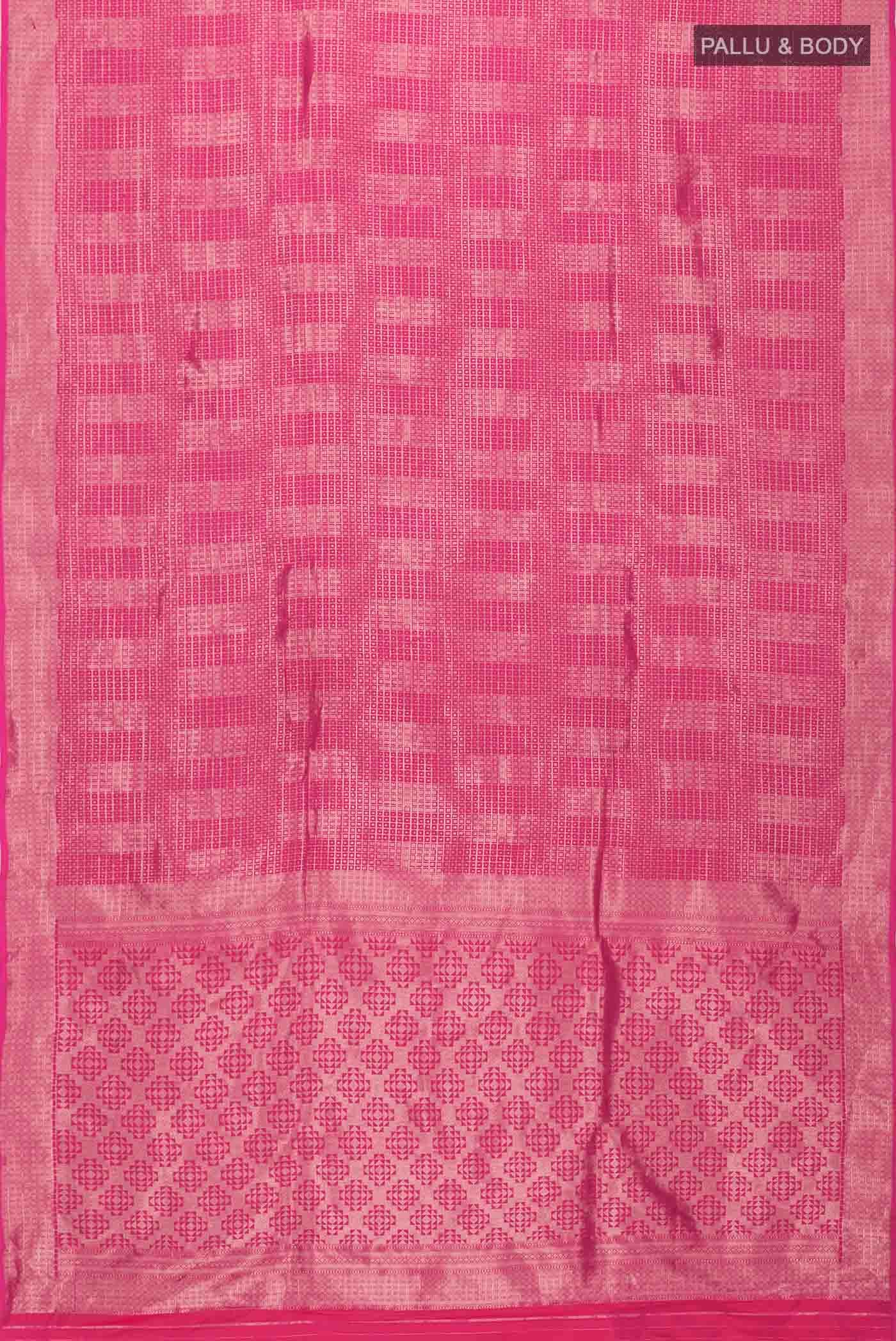 Pink Banarasi Silk Saree