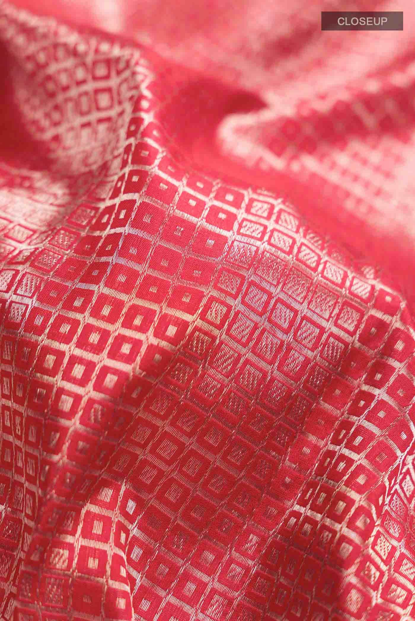 Red Banarasi Silk Saree