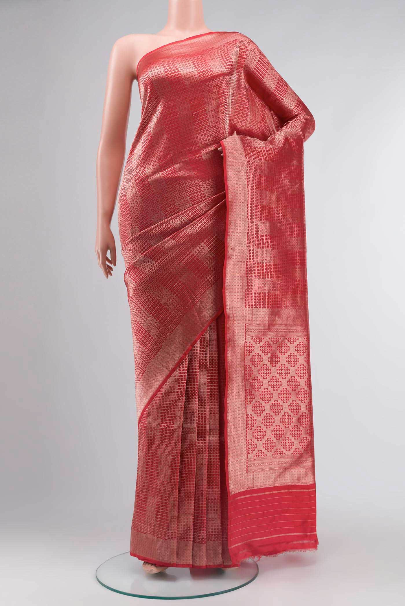 Red Banarasi Silk Saree