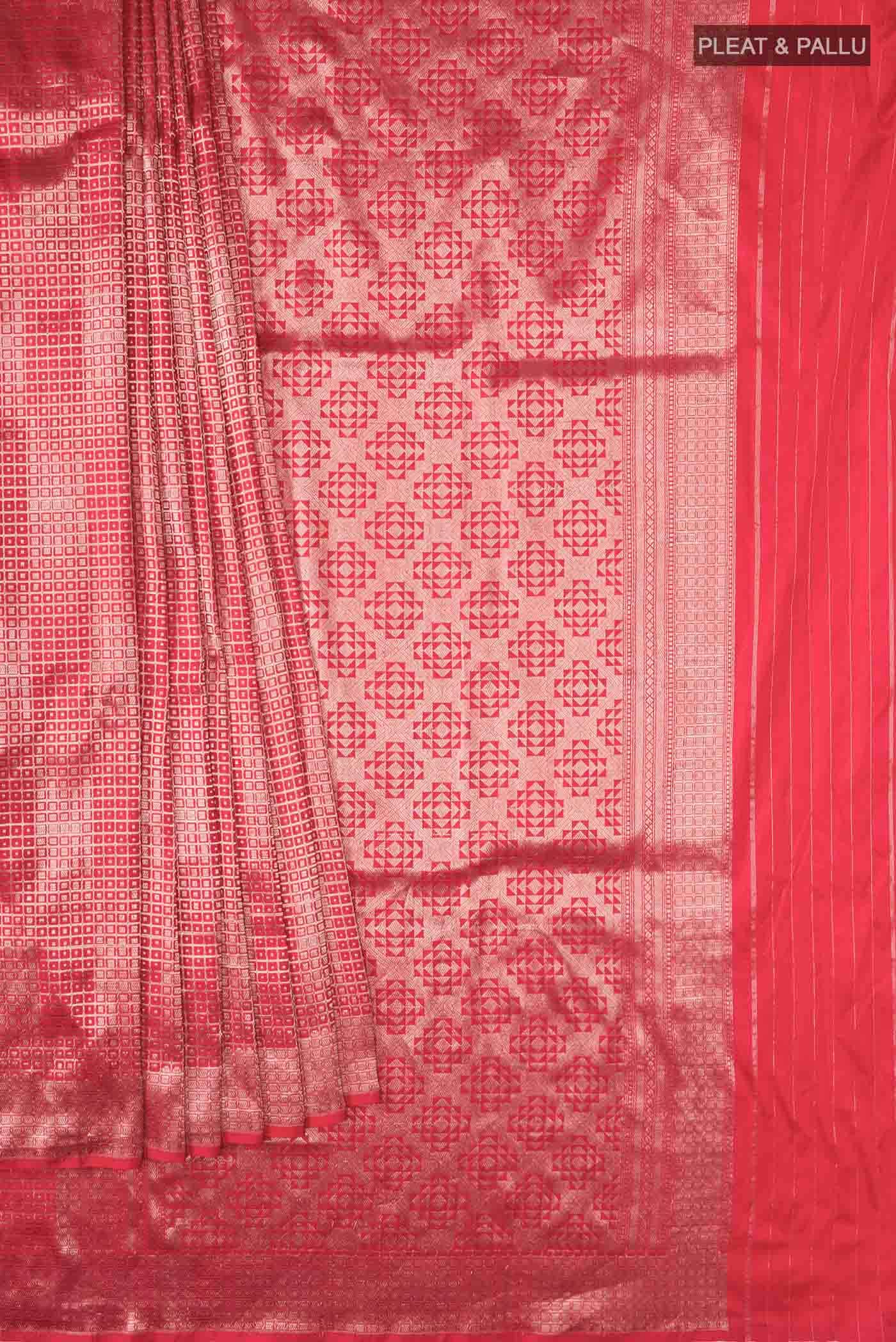 Red Banarasi Silk Saree