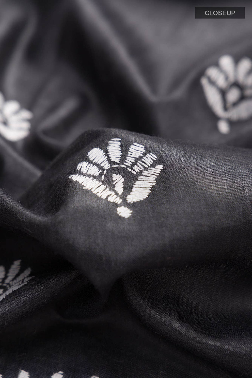 Black Tussar Silk Saree