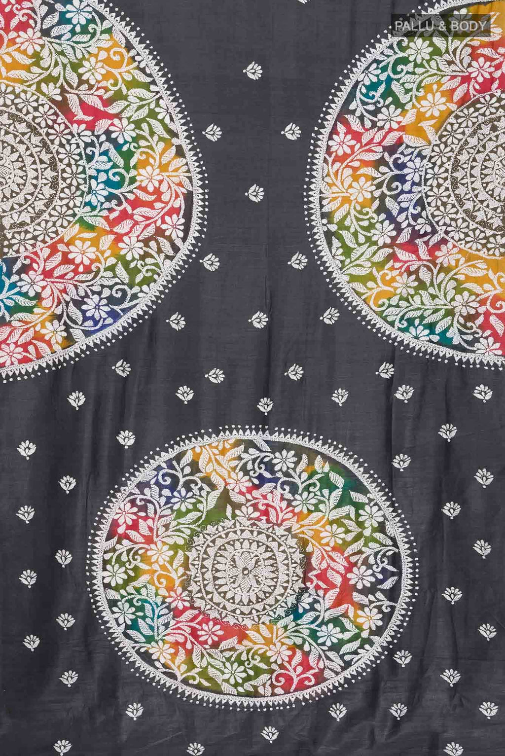 Black Tussar Silk Saree