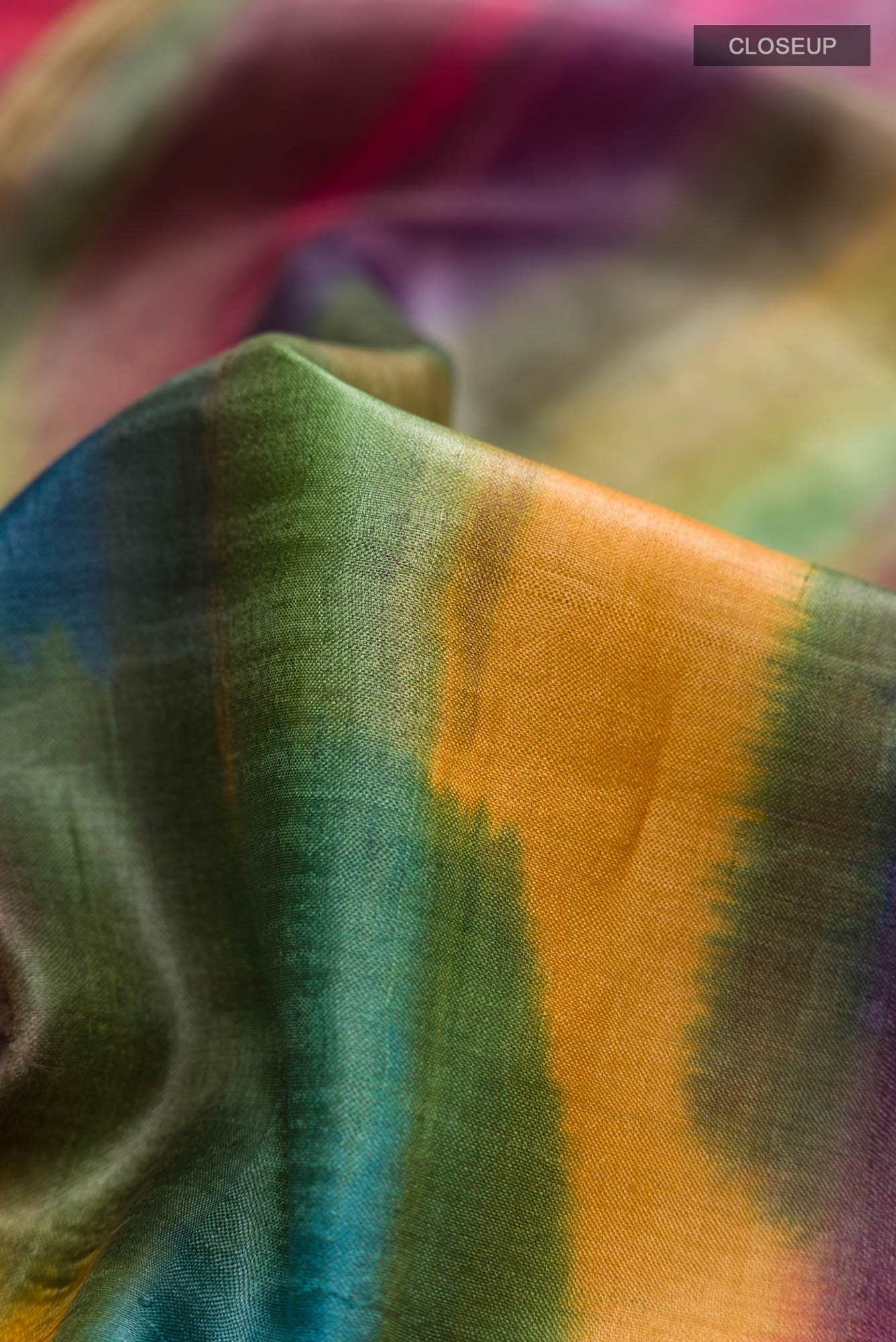 Multi Tussar Silk Saree