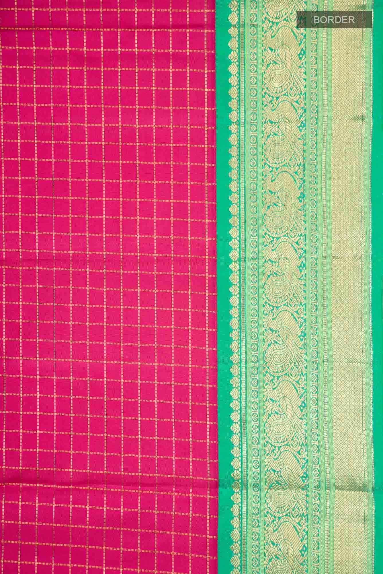 Pink Kanchipuram Silk Saree