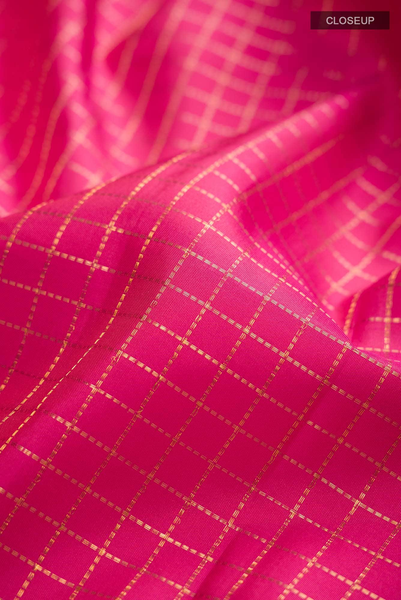Pink Kanchipuram Silk Saree