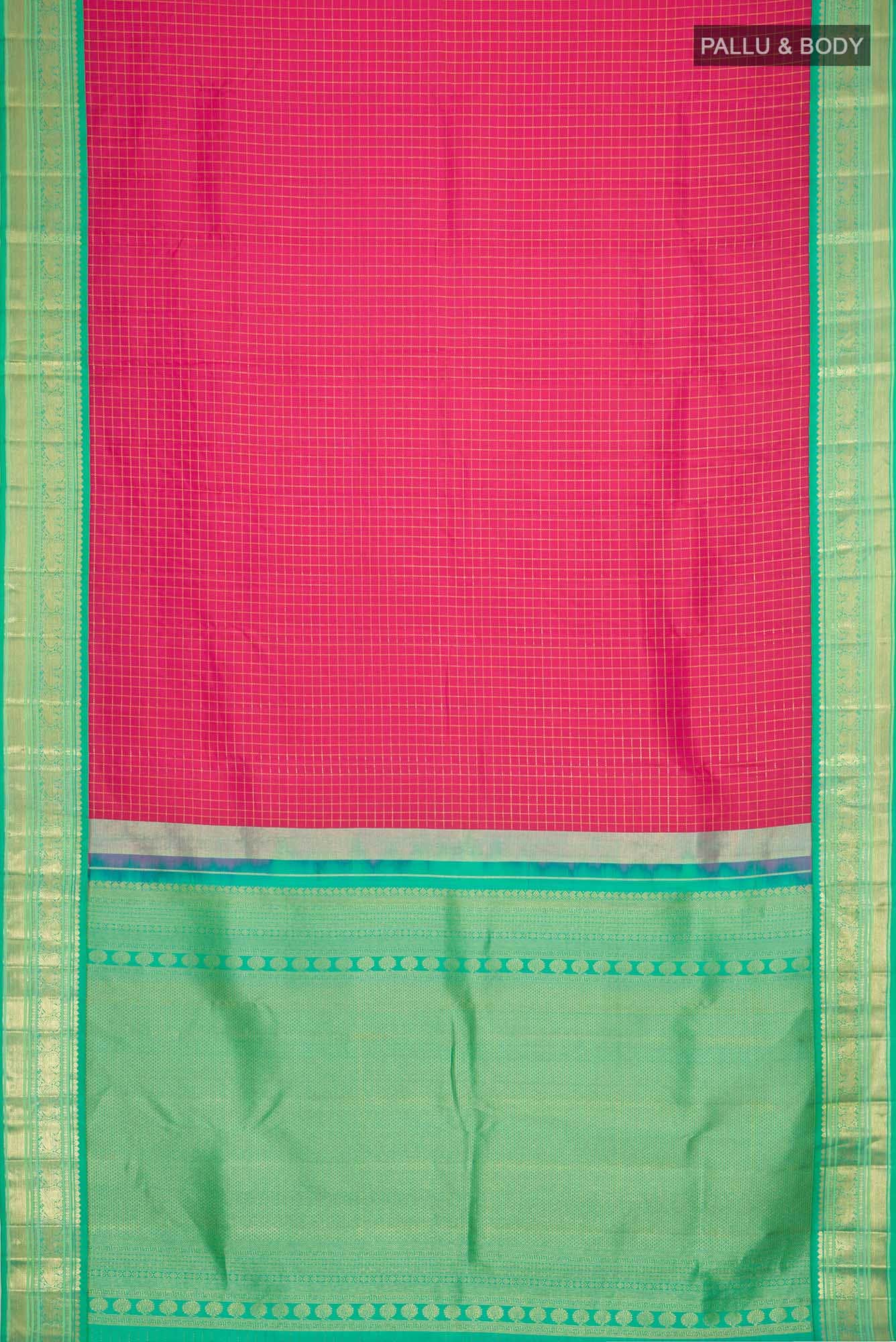 Pink Kanchipuram Silk Saree