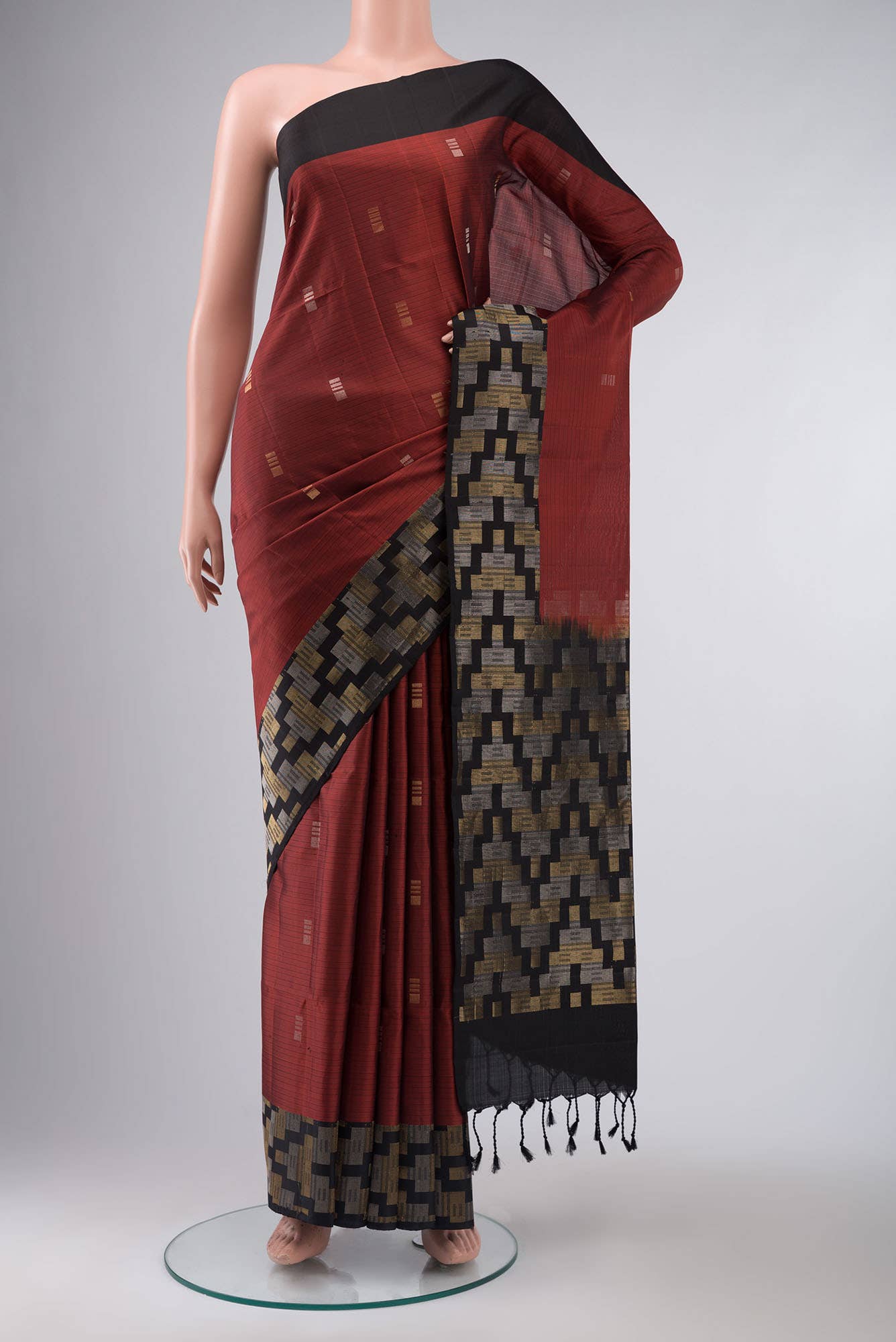 Maroon Soft Silk Saree