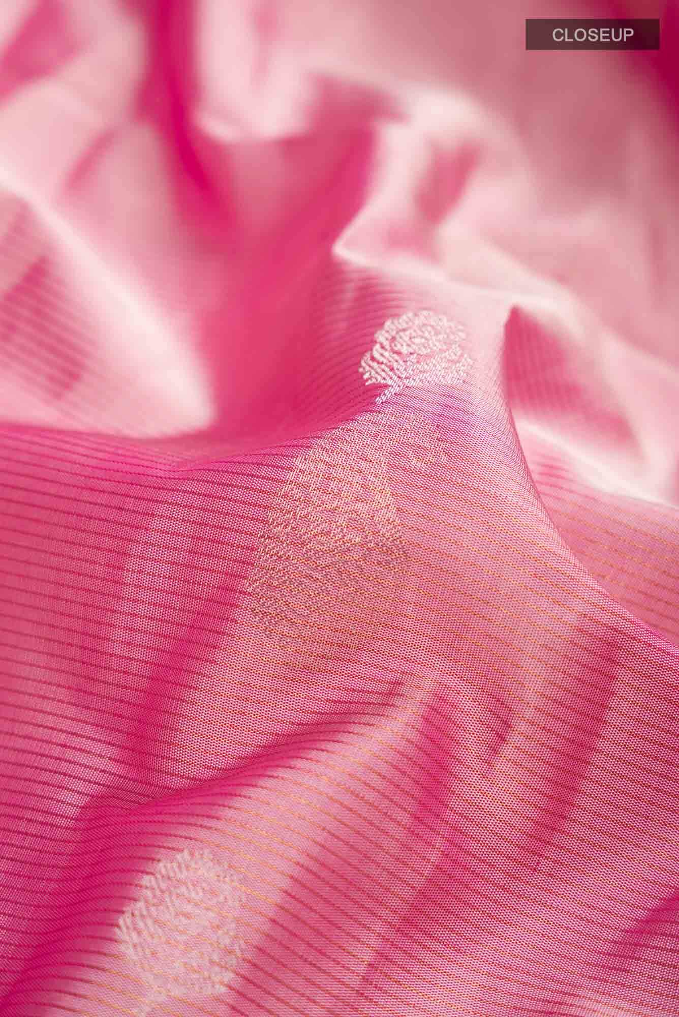 Rose pink Soft Silk Saree