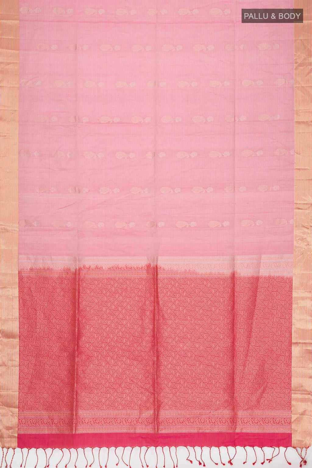 Rose pink Soft Silk Saree