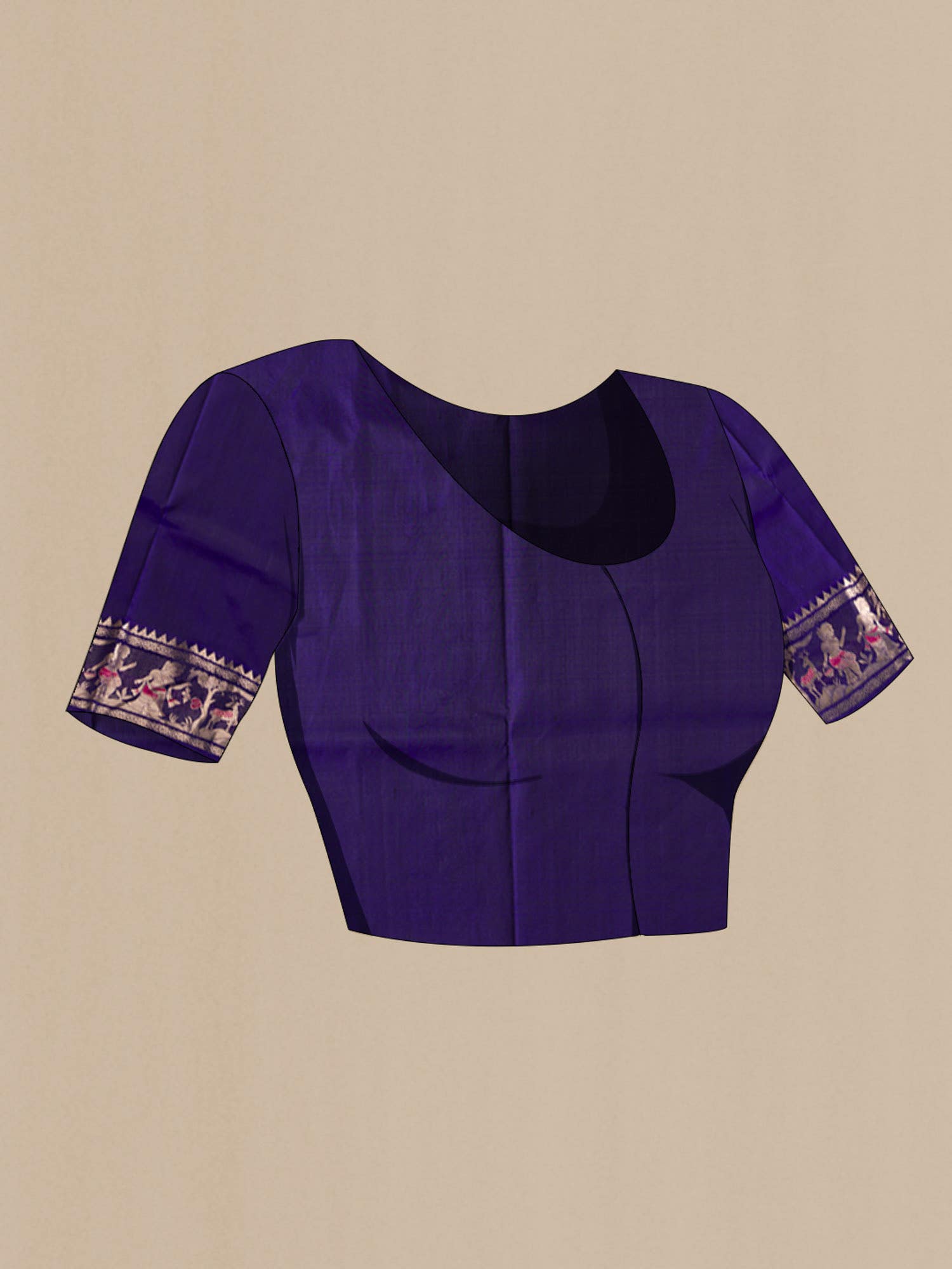 Blue Baluchari Silk Saree