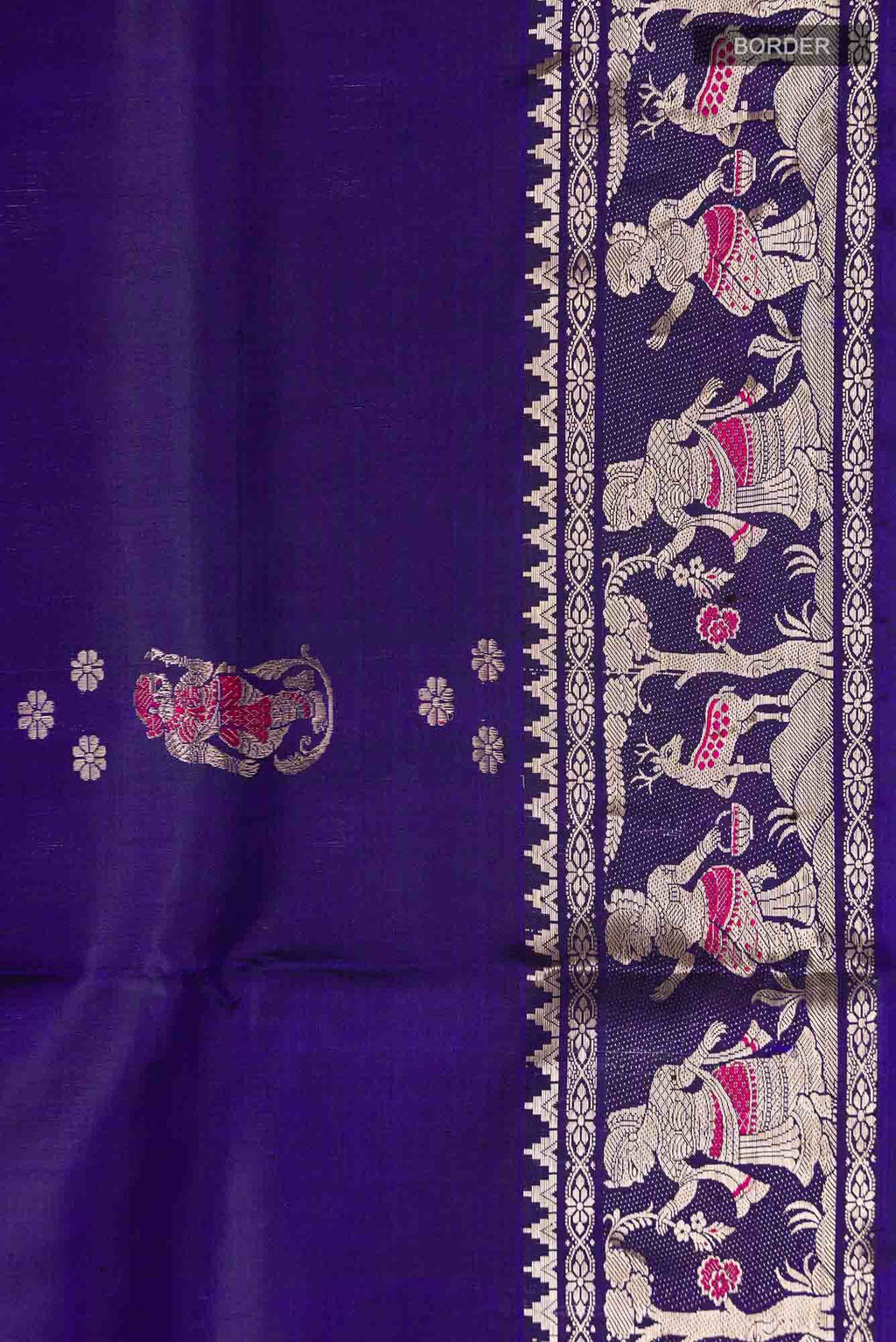 Blue Baluchari Silk Saree