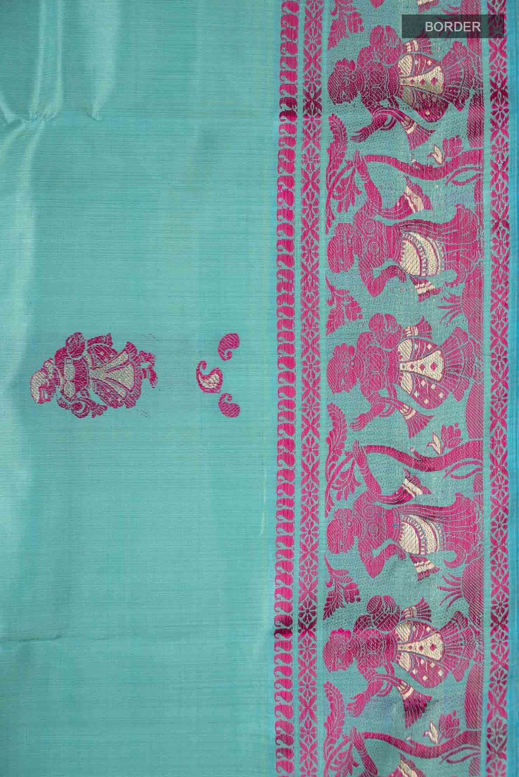 Blue Baluchari Silk Saree