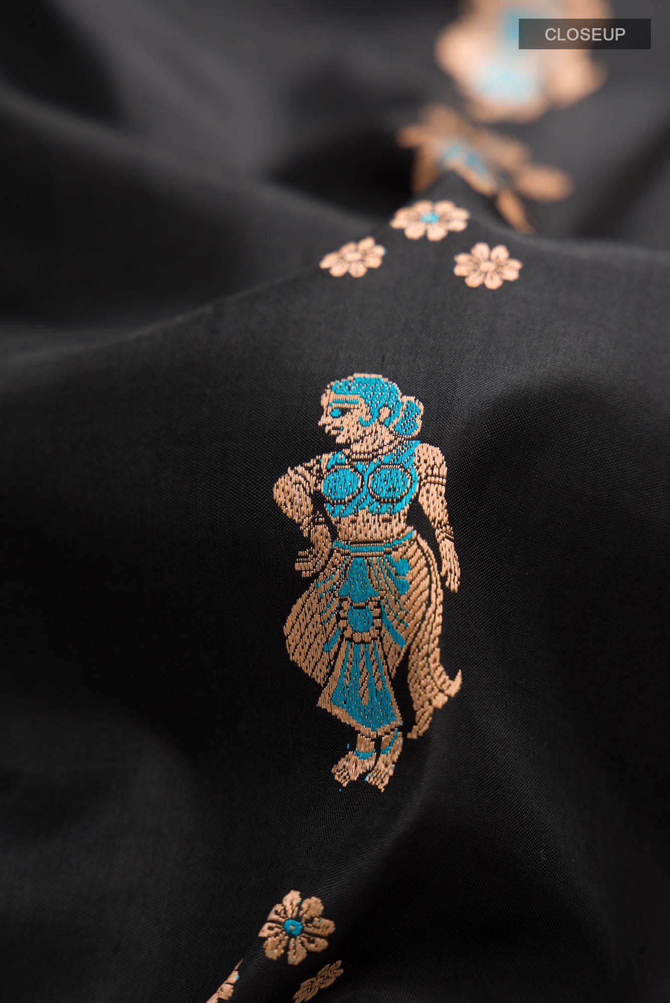 Black Baluchari Silk Saree