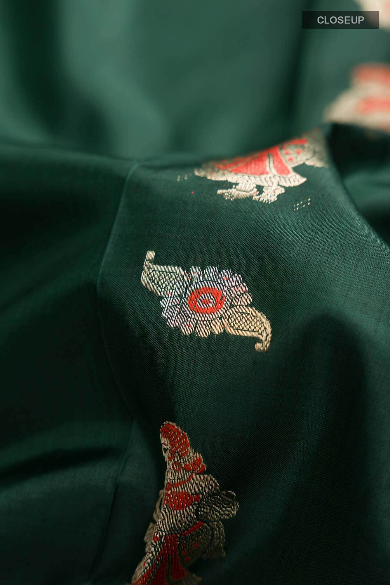 Green Baluchari Silk Saree