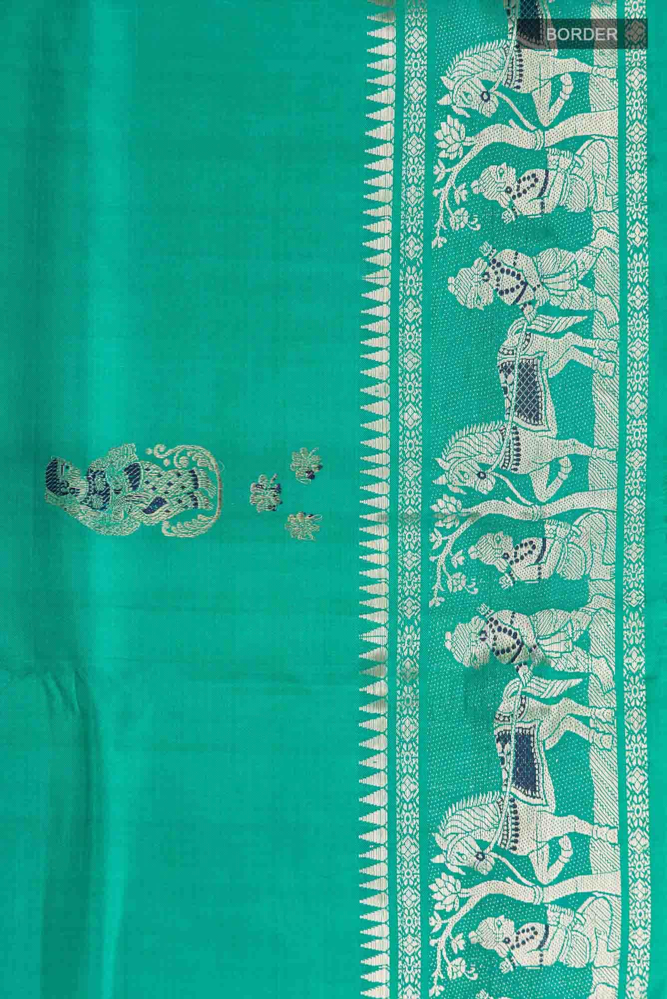 Green Baluchari Silk Saree