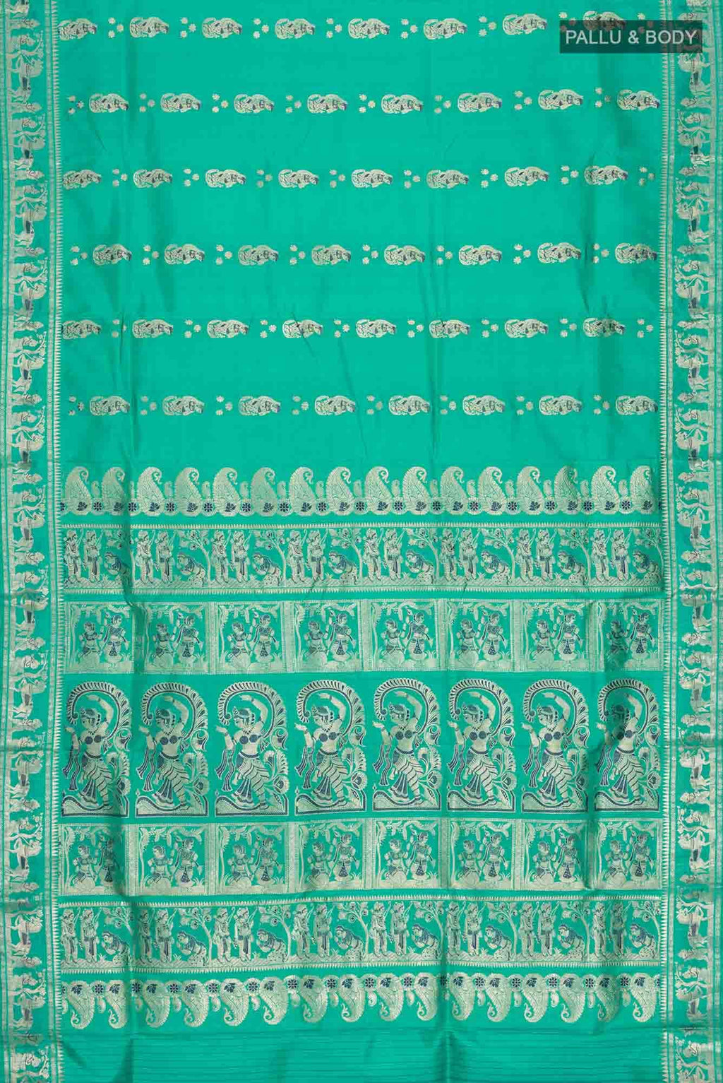 Green Baluchari Silk Saree