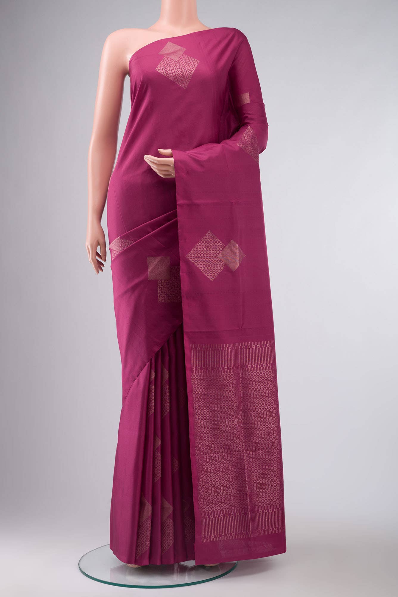 Magenta Soft Silk Saree