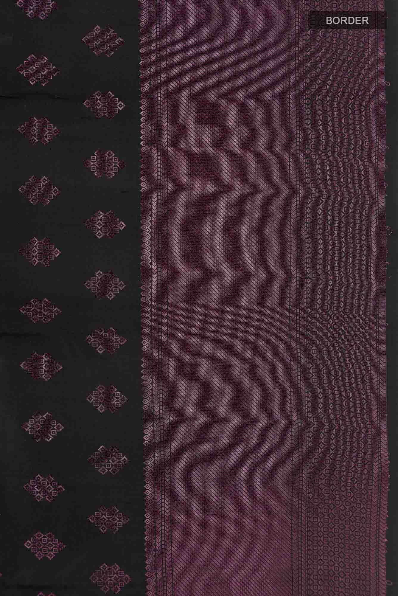 Black Kanchipuram Silk Saree