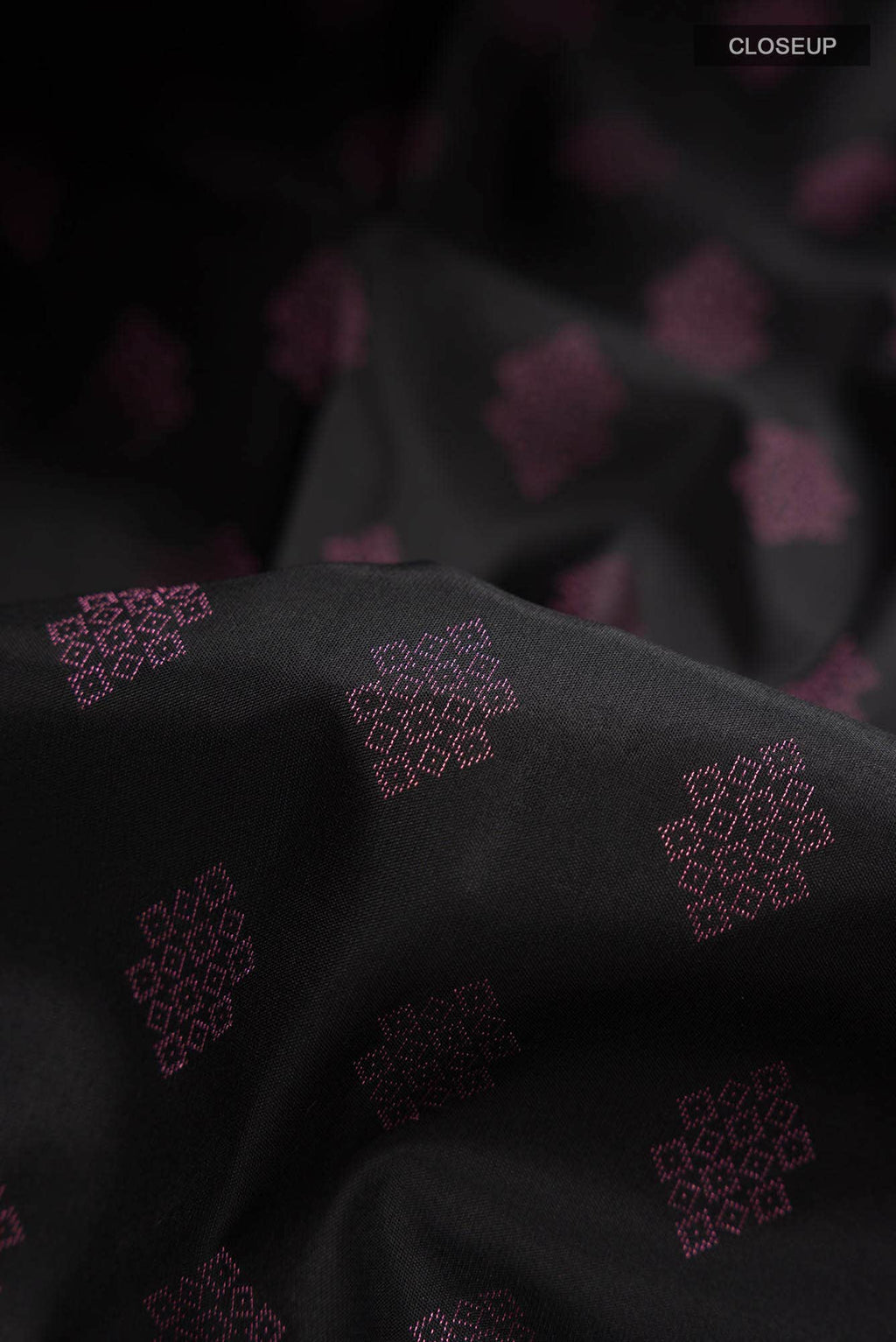 Black Kanchipuram Silk Saree
