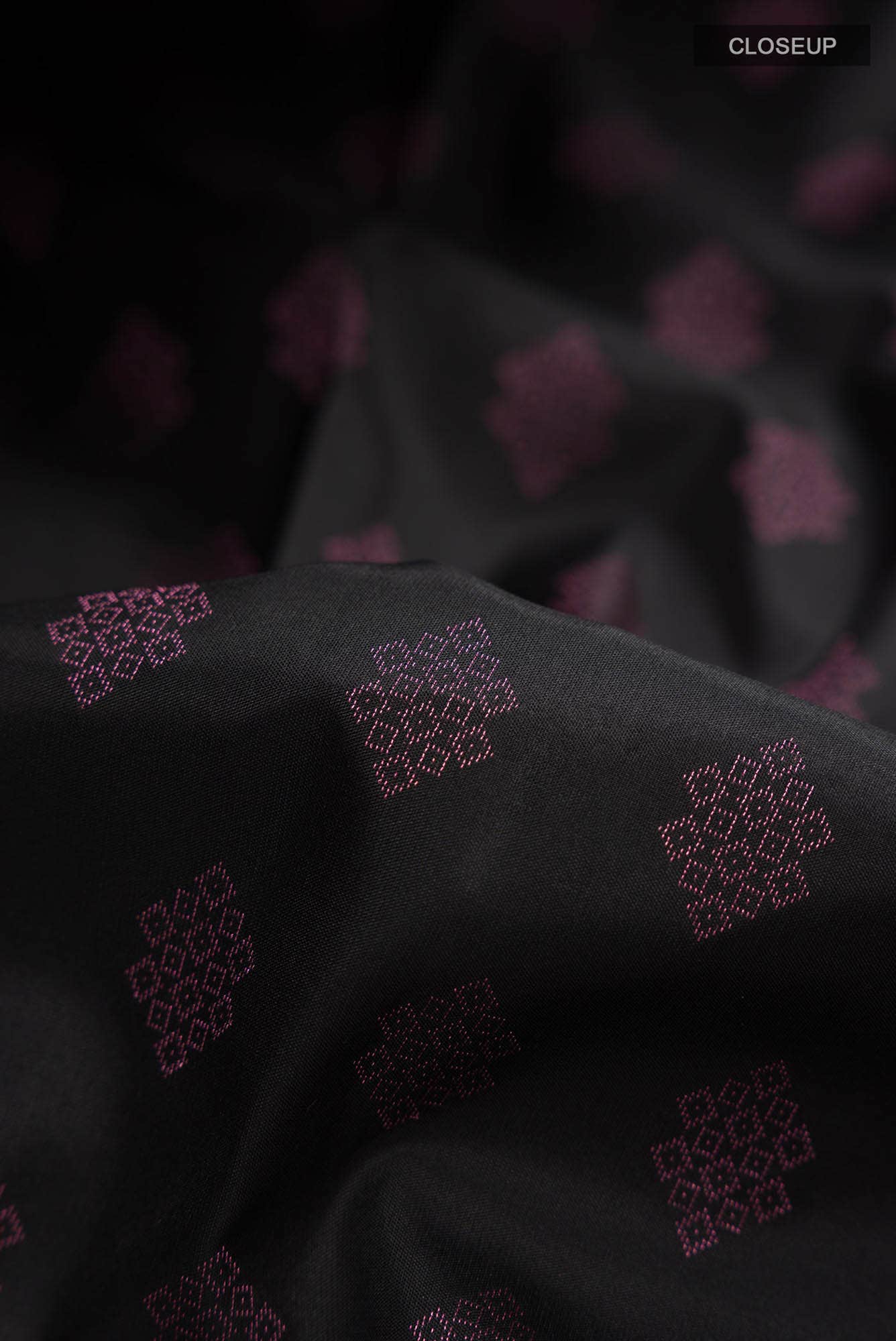 Black Kanchipuram Silk Saree