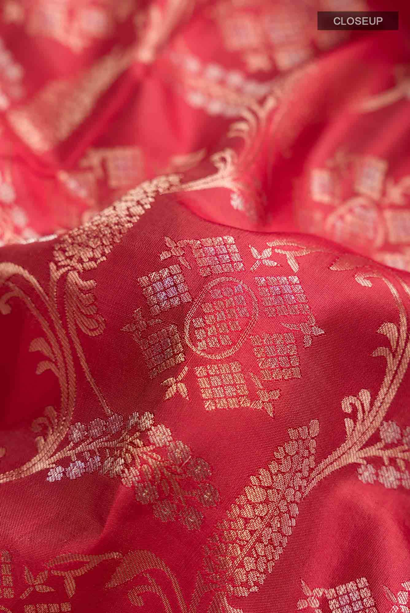 Coral Soft Silk Saree